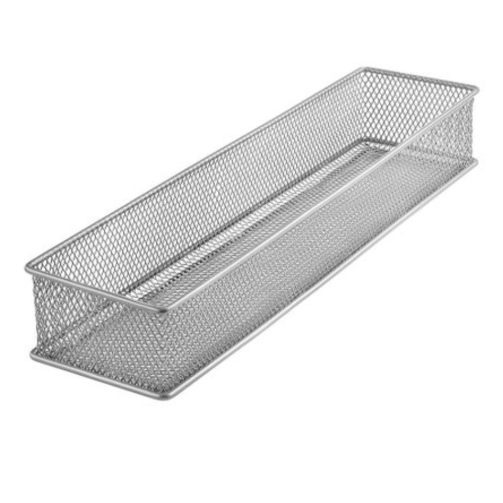 Silver mesh organizer